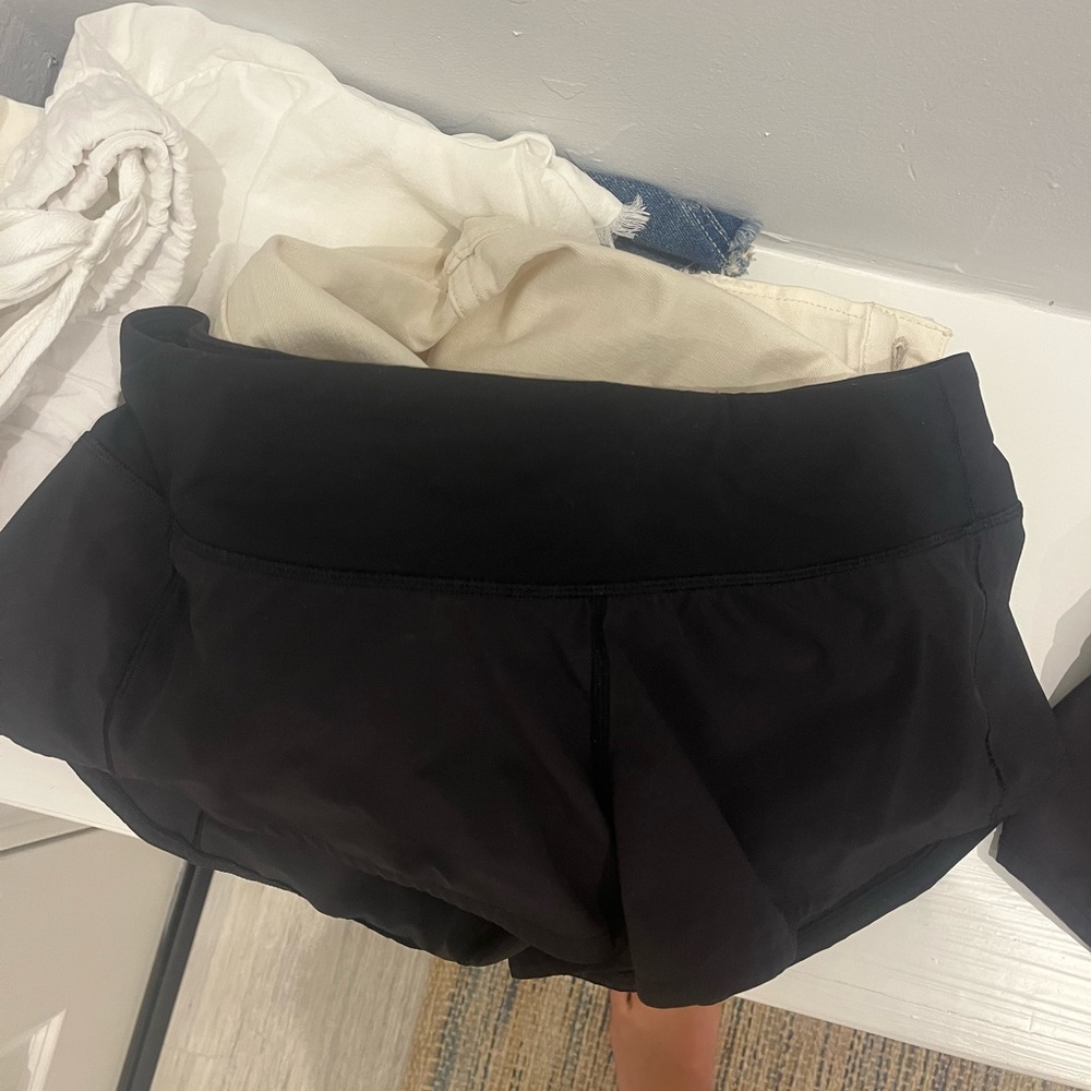 Black lulu lemon shorts. Barely worn